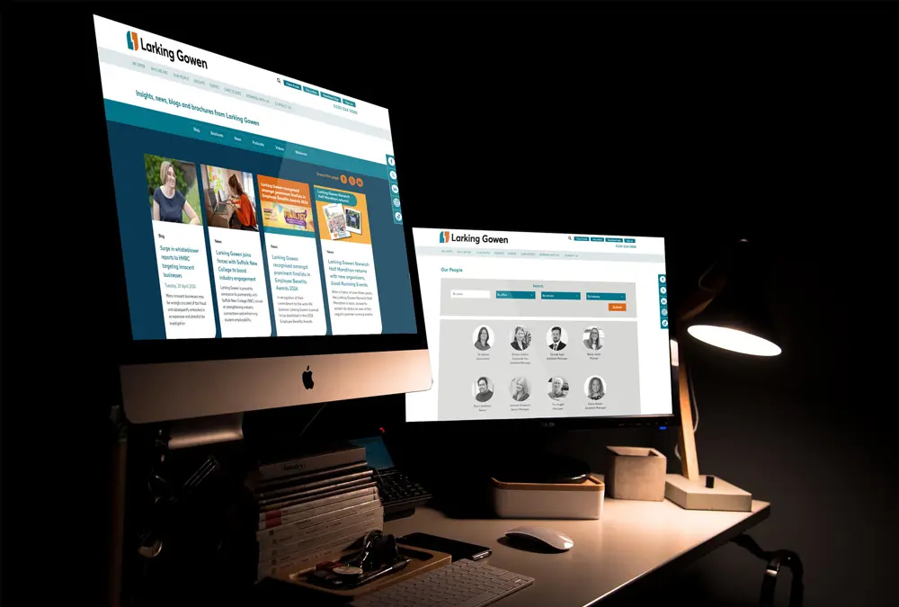 Larking Gowen careers screenshot